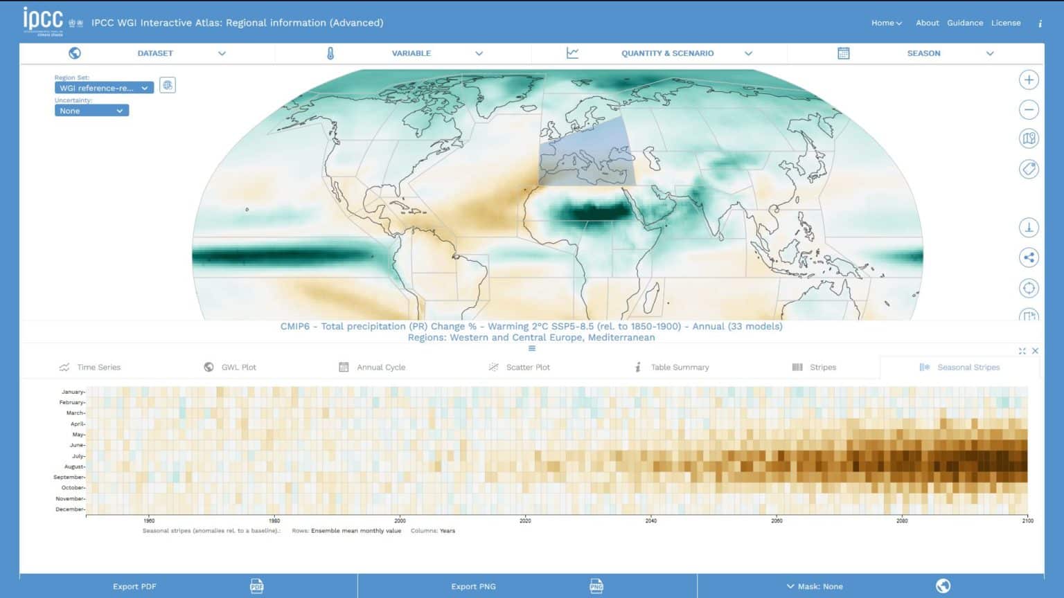 Atlas interactif - Giec