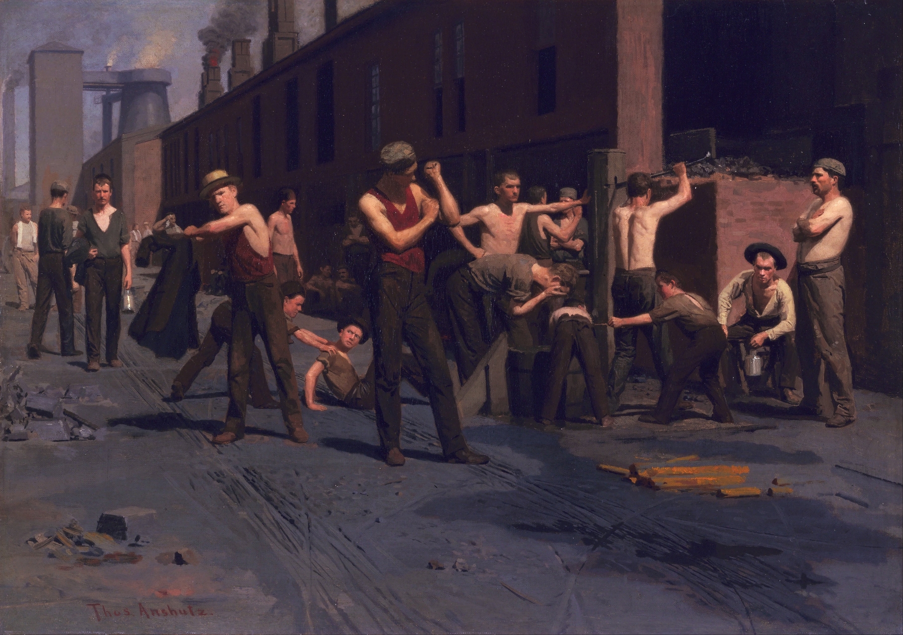 The Ironworkers’ Noontime par Thomas Pollock Anshutz